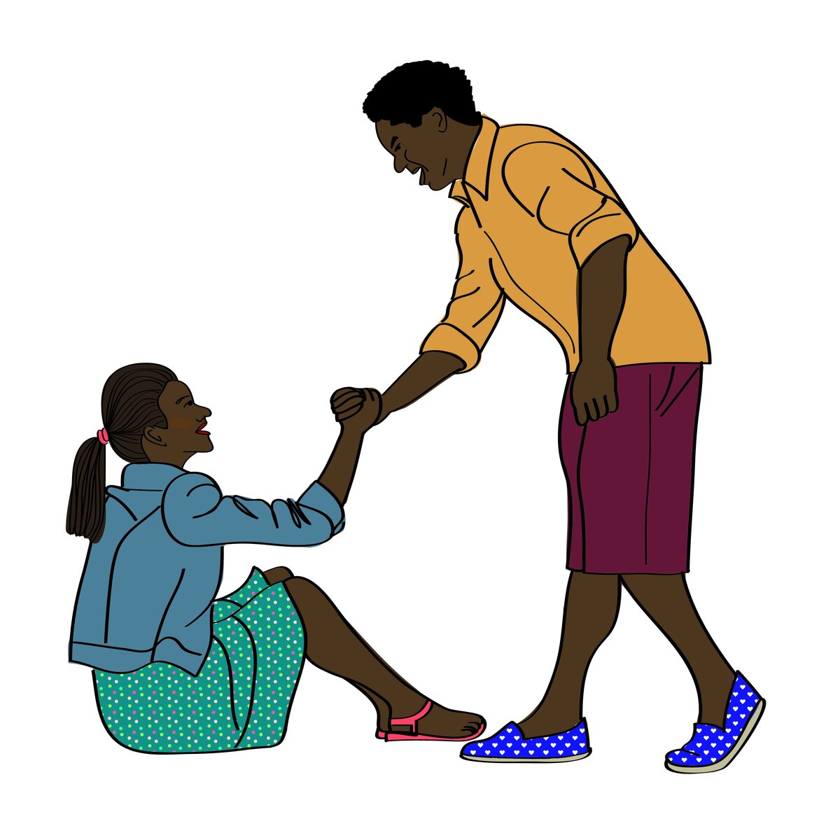 Counsellor and client in a session