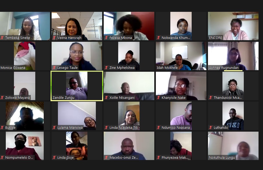 MAtCH online MI training session with counsellors